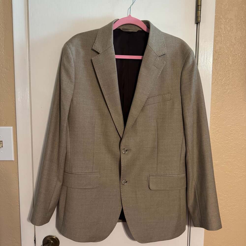 Bonobos Men's Slim Fit Blazer in Italian Wool by Marzotto Size 40R Tan